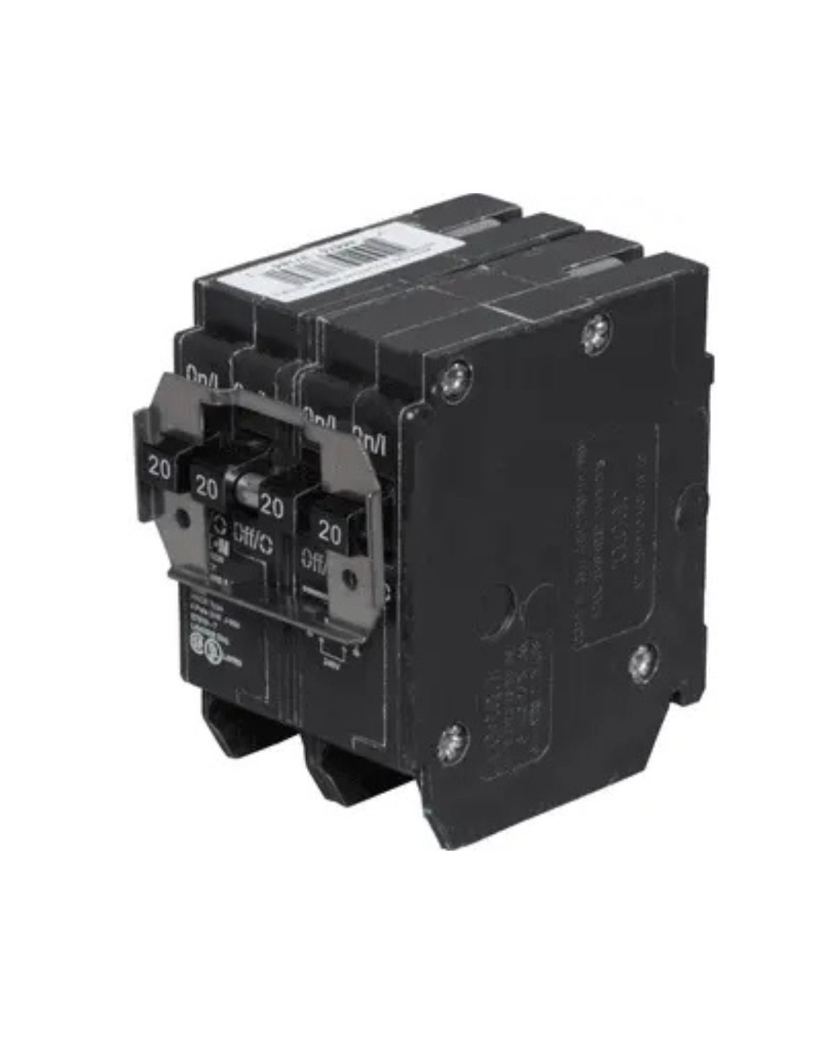 Eaton BQC220220 20A/20A 2-Pole Quad Circuit Breaker