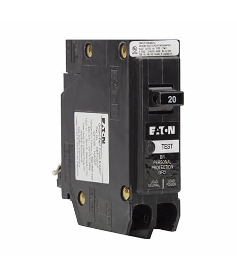 Eaton BRP120GF 20A Single-Pole Ground Fault Circuit Breaker