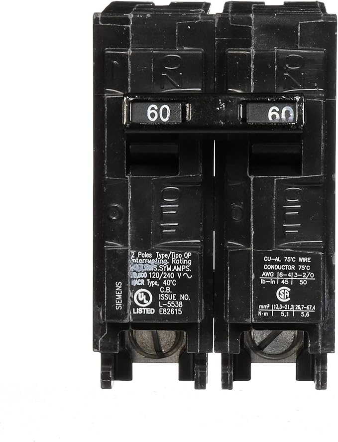 Siemens Q260 60A Double-Pole Circuit Breaker