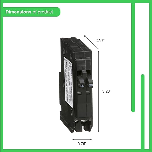 Square D QO1515C 15A Tandem Circuit Breaker