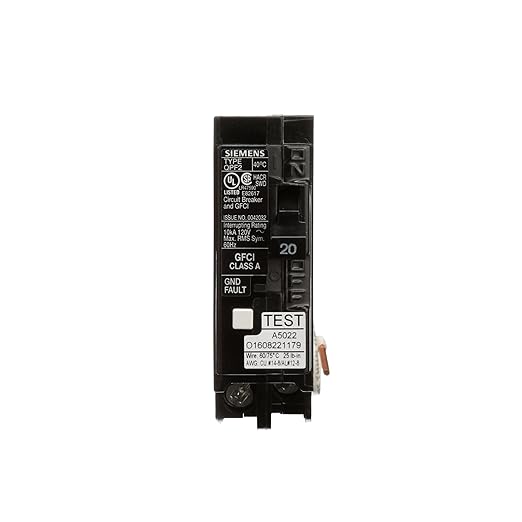 Siemens QF120A 20A Single-Pole AFCI Circuit Breaker