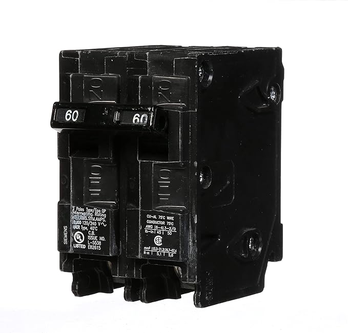 Siemens Q260 60A Double-Pole Circuit Breaker