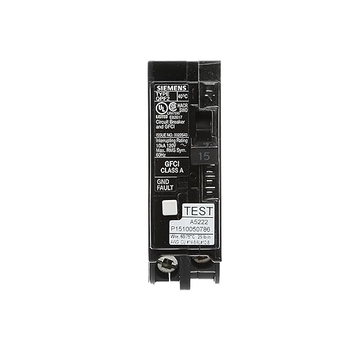 Siemens QF115A 15A Single-Pole AFCI Circuit Breaker