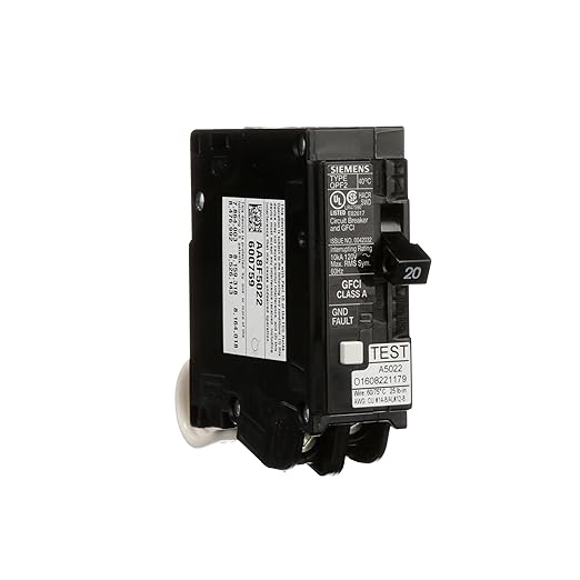 Siemens QF120A 20A Single-Pole AFCI Circuit Breaker