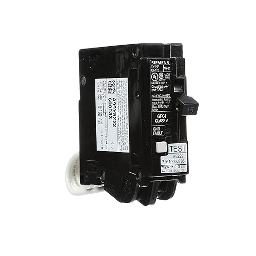 Siemens QF115A 15A Single-Pole AFCI Circuit Breaker