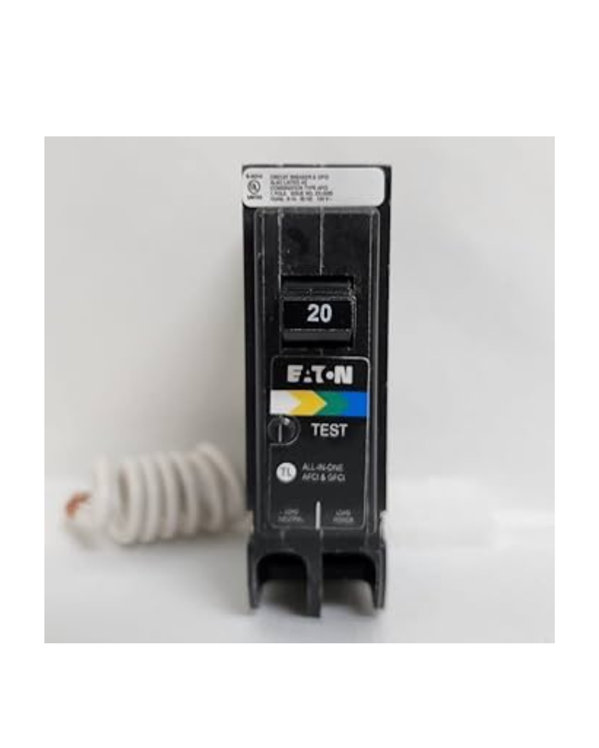 Eaton BRN120A1CS 20A Single-Pole Arc Fault Circuit Breaker (AFCI)