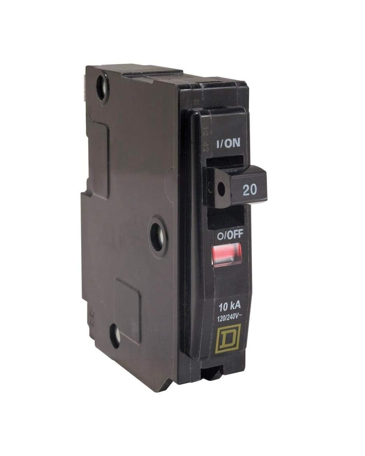 Square D QO120 20A 1-Pole Plug-On Circuit Breaker