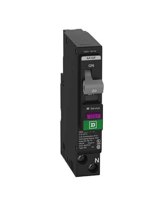 Square D QO120PAF 20A Double-Pole Plug-on Neutral Circuit Breaker