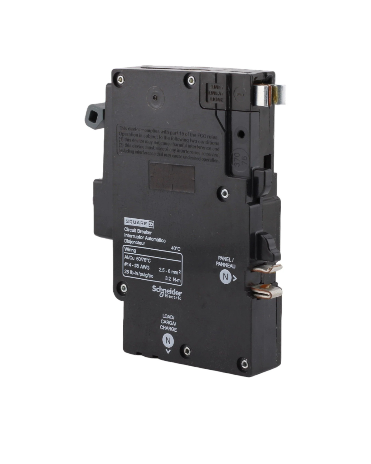 Square D QO115PAFGF 15A Single-Pole Plug-on Neutral AFCI/GFCI Circuit Breaker