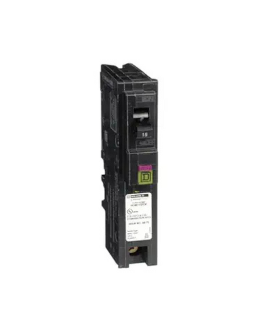 Square D HOM115PDFC 15A Plug-On Neutral Dual-Function Circuit Breaker