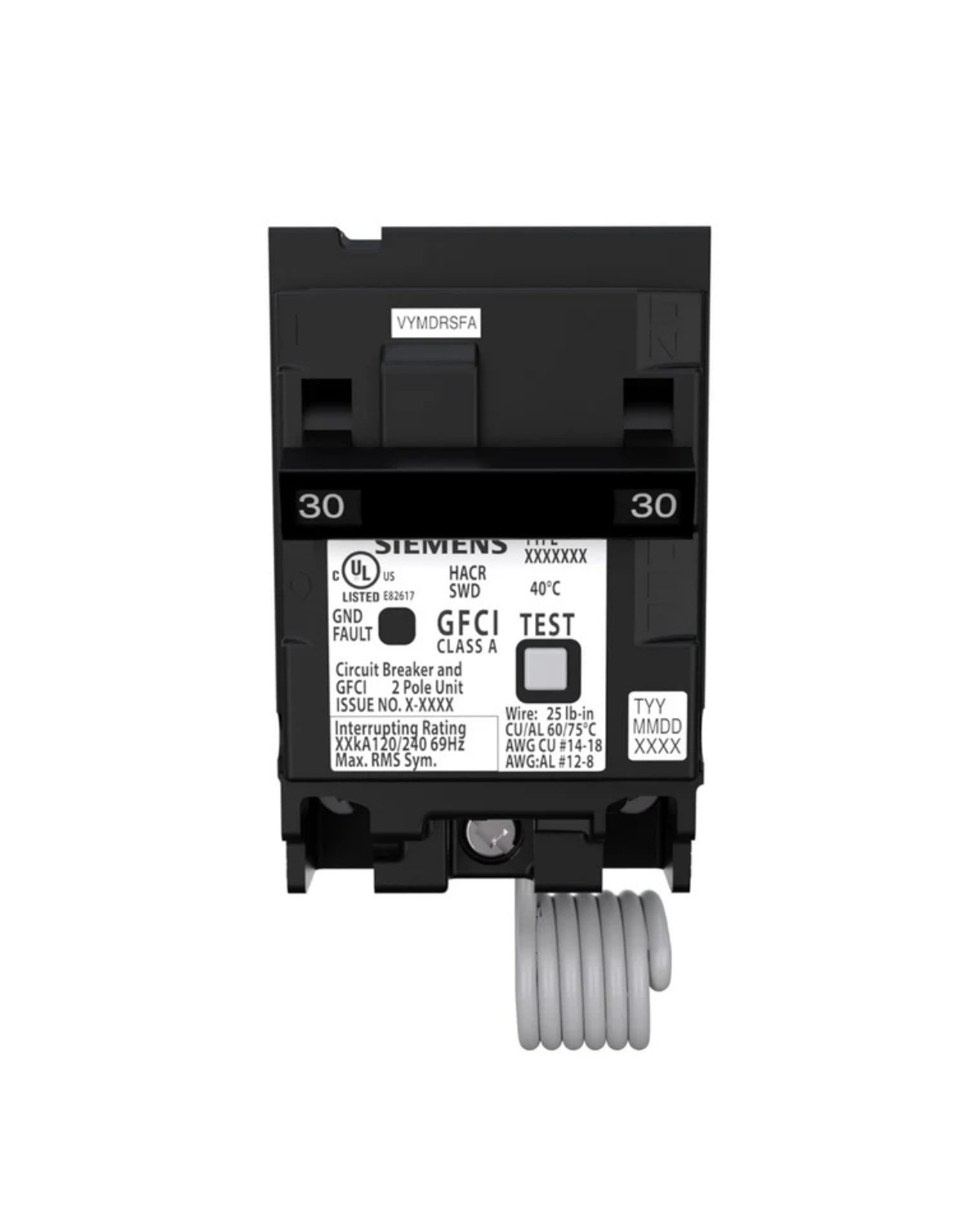 Siemens Q230GF 30A 2-Pole Ground Fault Circuit Breaker