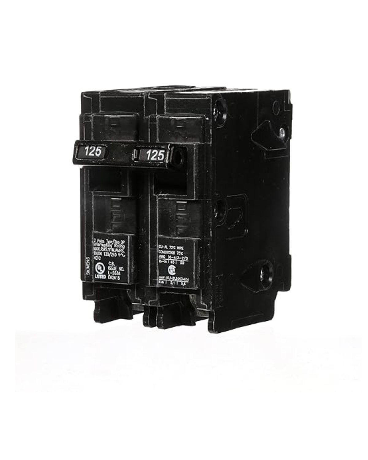 Siemens Q2125 125A Double-Pole Circuit Breaker