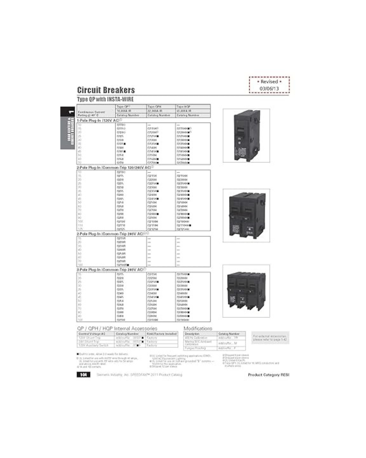 Siemens Q2125 125A Double-Pole Circuit Breaker