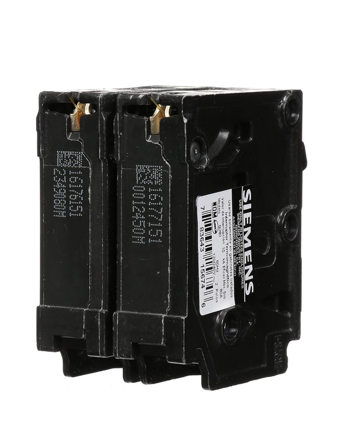 Siemens Q280 80A Double-Pole Circuit Breaker