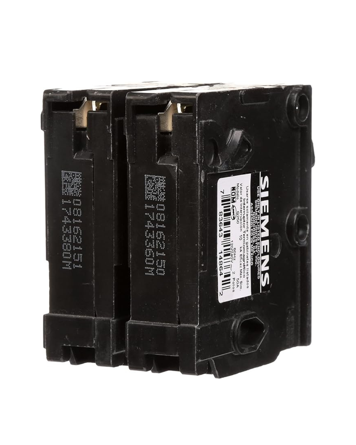 Siemens Q250 50A Double-Pole Circuit Breaker