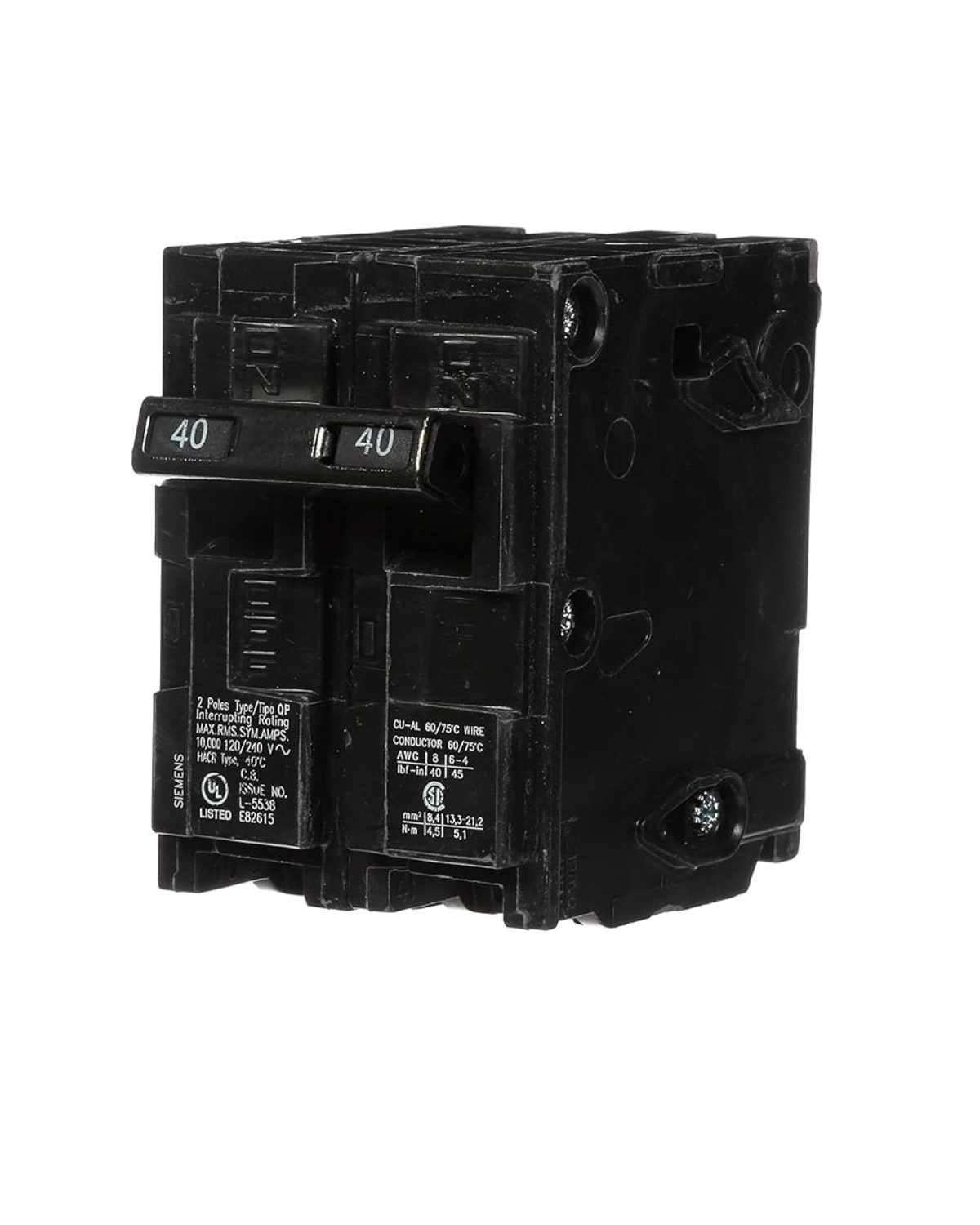 Siemens Q240 40A Double-Pole Circuit Breaker