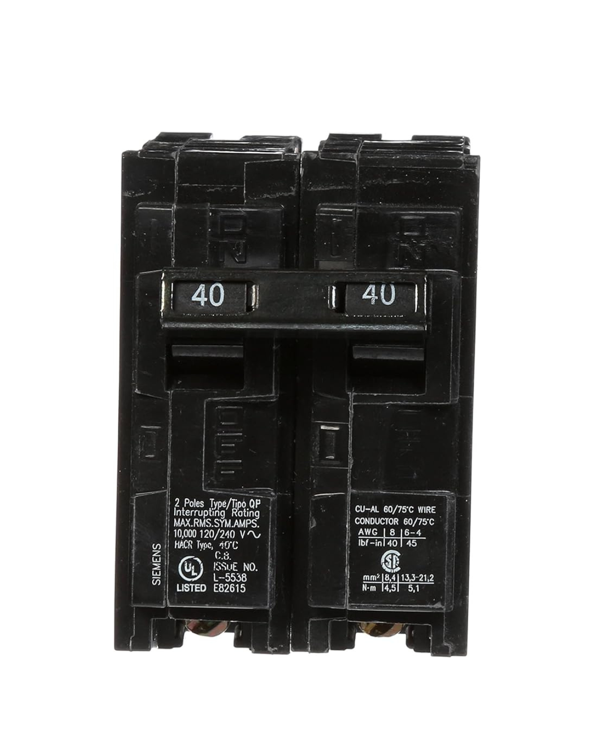 Siemens Q240 40A Double-Pole Circuit Breaker