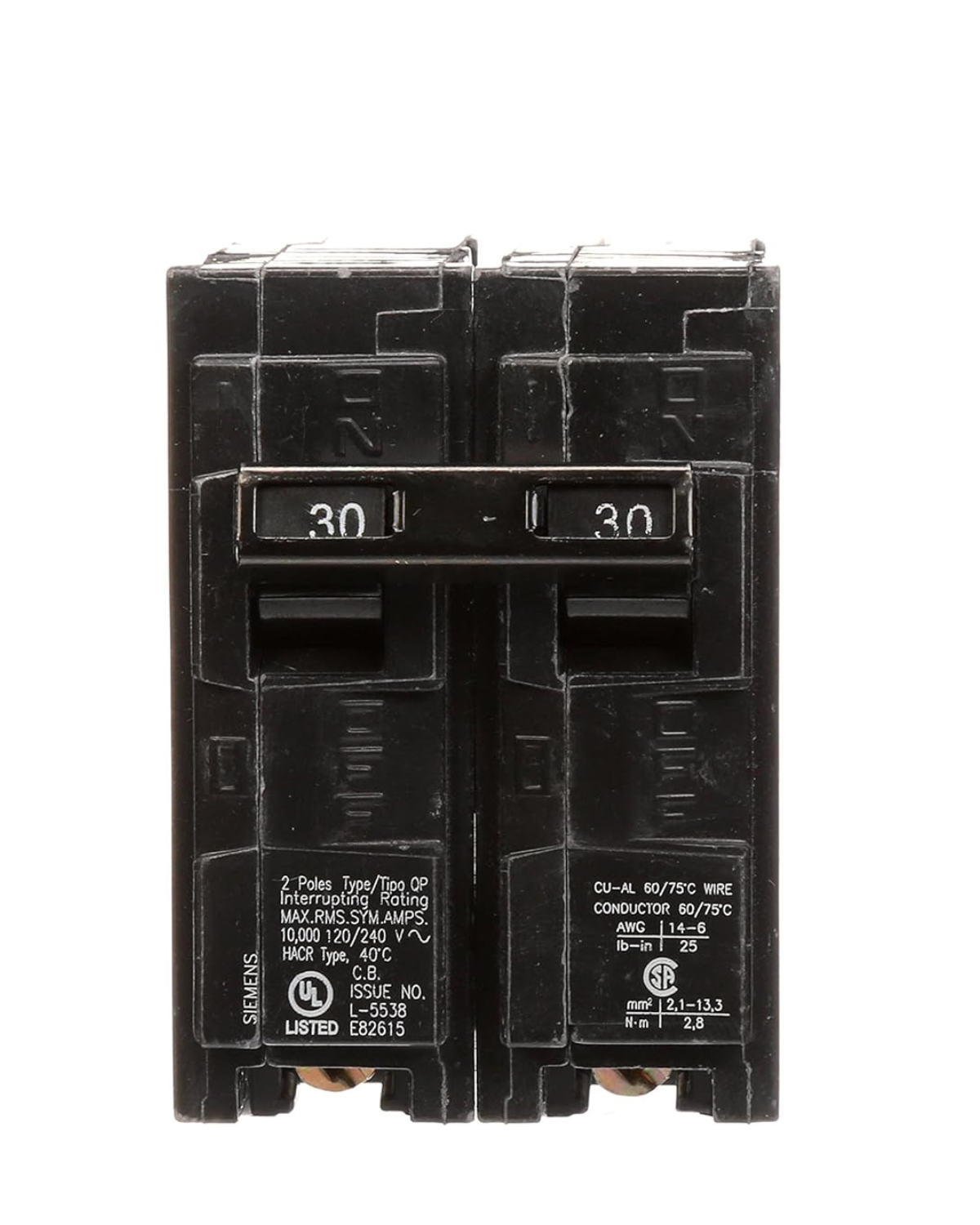 Siemens Q230 30A Double-Pole Circuit Breaker