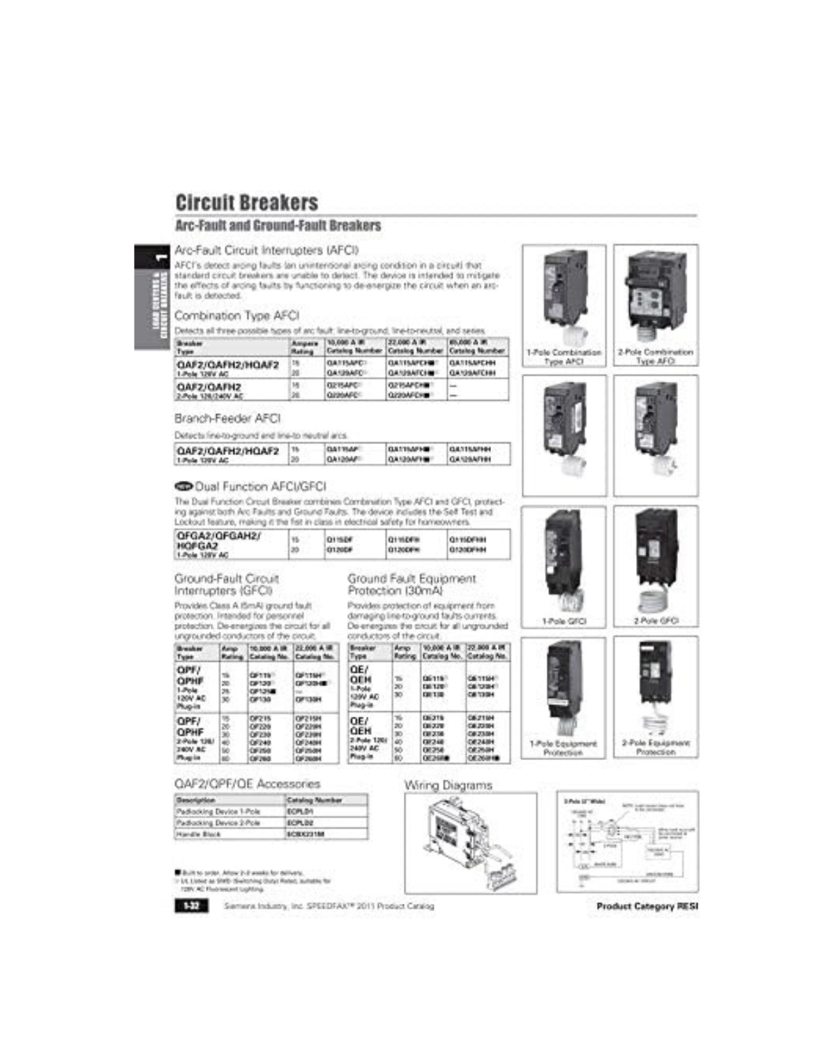 Siemens Q115DF 15A Single-Pole Dual Function Circuit Breaker (AFCI/GFCI)