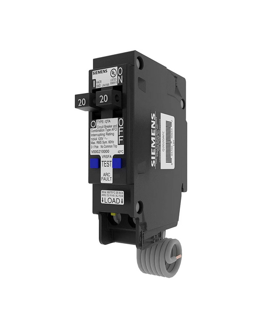 Siemens Q2020AFC 20A Double-Pole Arc Fault Circuit Breaker (AFCI)