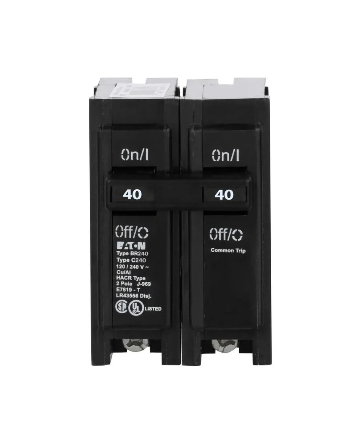 Eaton BR240 40 Amp 2-Pole Circuit Breaker – Reliable Overload & Short-Circuit Protection