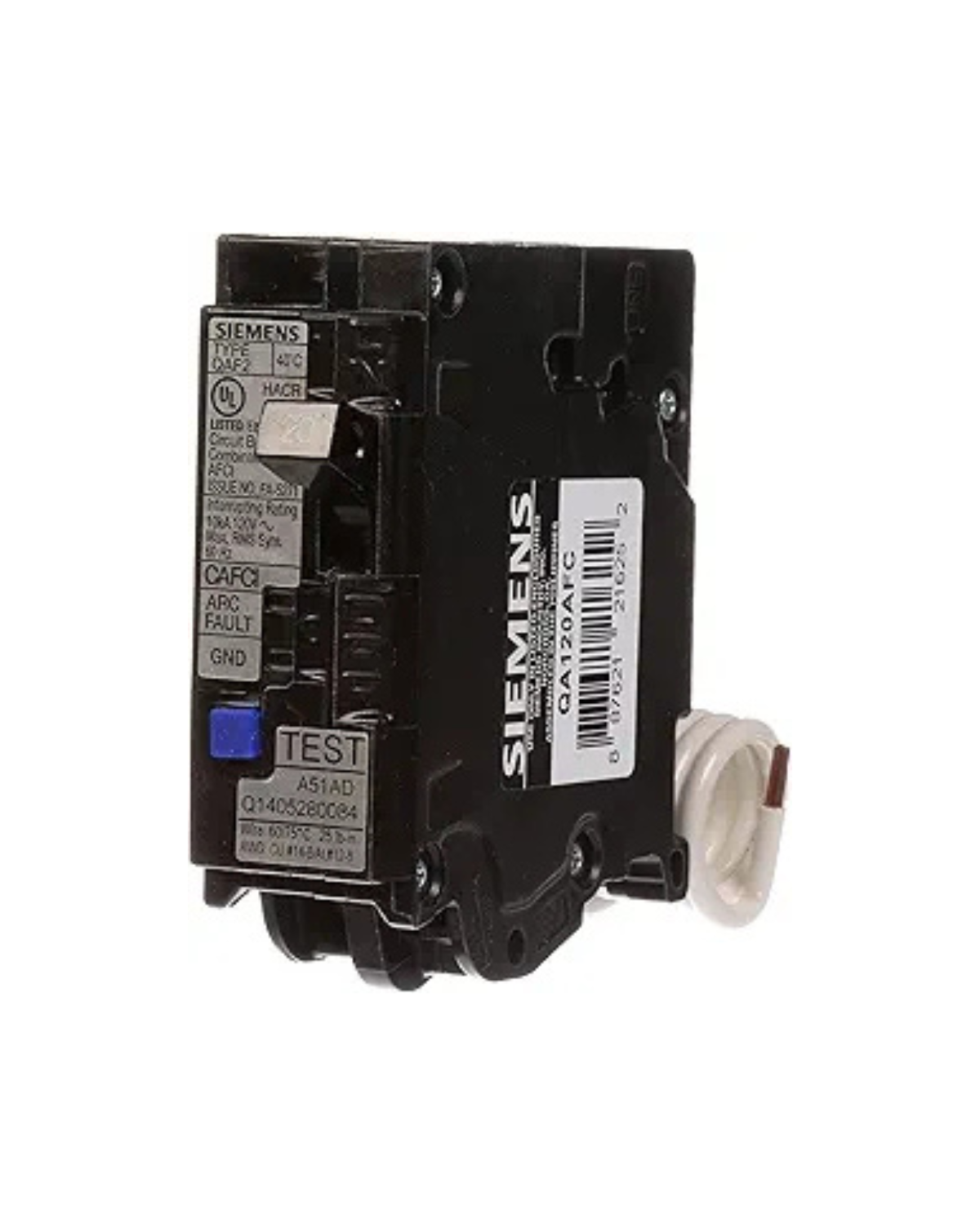 Siemens QA120AFC 20A Single-Pole AFCI Circuit Breaker