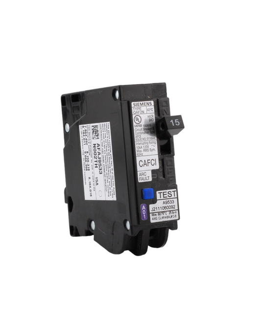 Siemens QA115AFCN 15A Single-Pole AFCI Circuit Breaker – Plug-On Neutral