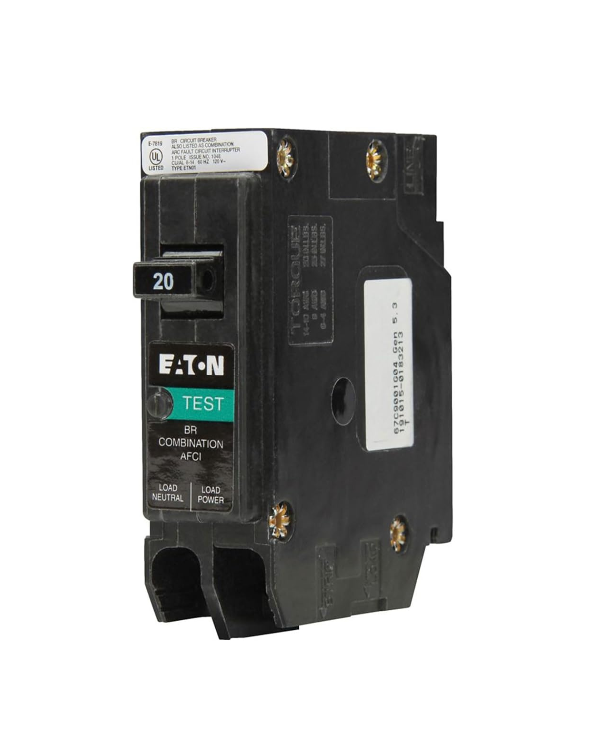 Eaton BRP115AF 15 Amp 1-Pole Arc Fault Circuit Breaker