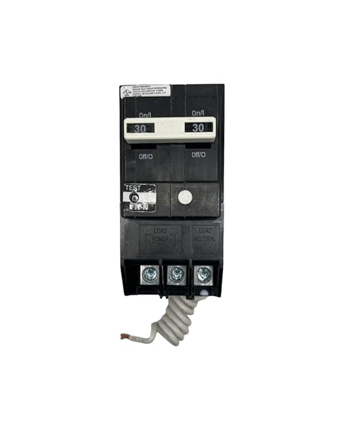 Eaton BRN230GF 30A Double-Pole GFCI Circuit Breaker – Plug-On Neutral