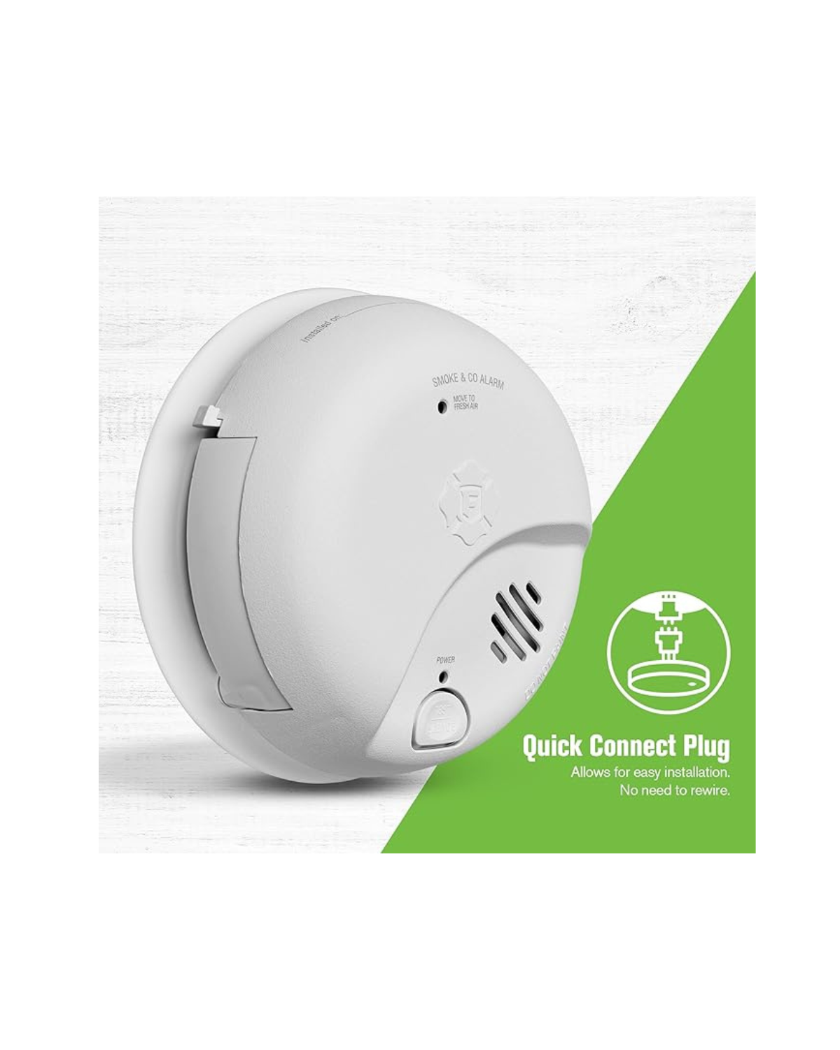 BRK SMIC0100-AC Smoke and Carbon Monoxide Detector with Battery Backup